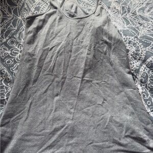 Gray Racerback Tank Top